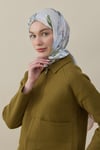 Blossy Vual İpek Şal Pudra