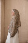 Bohem İpek Saten Şal Camel