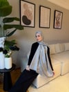 C Desen Kaşmir İpek-Gri