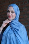 C Desen Premium Şal-Bebe Mavisi