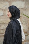 C Desen Premium Şal-Siyah