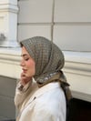 Celine Çift Taraflı Twill Eşarp