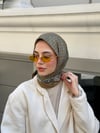 Celine Çift Taraflı Twill Eşarp
