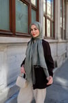 Çift Kat Şal-Yeşil