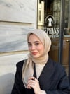 Çift Kat Tül Eşarp-Bej