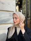 Çift Kat Tül Eşarp-Bej