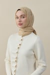 CK Kaşmir İpek Şal Gold-Krem