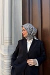 D Model Twill Eşarp-Siyah