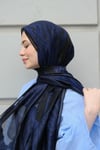D Model Zincirli Tül Şal-Lacivert