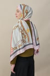 Elegant Links Vual İpek Şal Pembe
