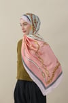 Elegant Links Vual İpek Şal Pembe