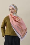 Elegant Links Vual İpek Şal Pembe