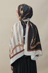 Elegant Links Vual İpek Şal Siyah