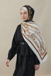 Elegant Links Vual İpek Şal Siyah