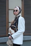 Elegant Links Vual İpek Şal Siyah