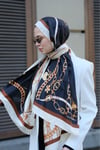 Elegant Links Vual İpek Şal Siyah