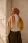 Etnara Pamuklu Degrade Şal Camel