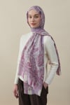 Etnik Desen Yün İpek Şal Beden;Standart