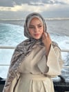 Etnik desen yün koton ithal şal Beden;Standart