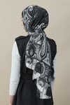 Etro Desen İpek Vual Şal Siyah