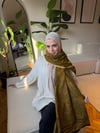 Etro Desen Kaşmir Omuz Şalı Hardal