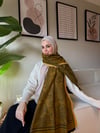 Etro Desen Kaşmir Omuz Şalı Hardal