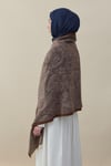 Etro Desen Kaşmir Omuz Şalı Kahverengi
