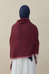 Etro Desen Kaşmir Omuz Şalı Kırmızı
