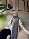 Etro Desen Kaşmir Omuz Şalı Koyu Gri