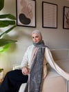 Etro Desen Kaşmir Omuz Şalı Koyu Gri