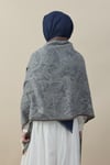 Etro Desen Kaşmir Omuz Şalı Koyu Gri