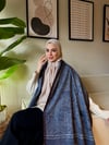 Etro Desen Kaşmir Omuz Şalı Koyu Mavi