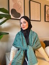 Etro Desen Kaşmir Omuz Şalı Mint Yeşili