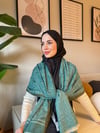 Etro Desen Kaşmir Omuz Şalı Mint Yeşili