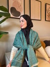 Etro Desen Kaşmir Omuz Şalı Mint Yeşili
