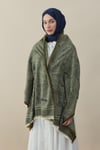 Etro Desen Kaşmir Omuz Şalı Yeşil