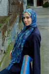 Etro Desen Keten Şal-Mavi