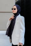 Etro Desen Yün İpek Şal Antrasit