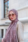 G Desen Yakma Şal-Gül Kurusu