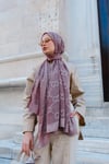 G Desen Yakma Şal-Gül Kurusu