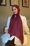 G Desen Yün İpek-Bordo