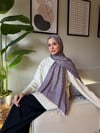 G Desen Yün Pamuk Şal-Lila
