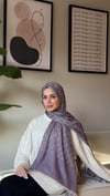 G Desen Yün Pamuk Şal-Lila