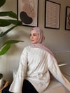 G Desen Yün Pamuk Şal-Pudra