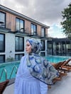Halka Desen Vual İpek Şal Beden;Standart