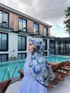 Halka Desen Vual İpek Şal Beden;Standart