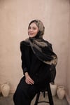 İthal Yün İpek Yargıcı Şal Siyah