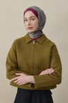 Kelepçe Desen İpek Vual Şal Koyu Fuşya