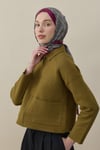 Kelepçe Desen İpek Vual Şal Koyu Fuşya
