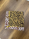 Leopar Desen Saten Fular
